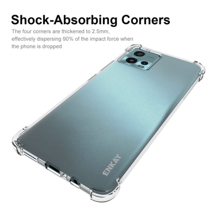 สำหรับ Motorola Moto G72 4G ENKAY เคสโทรศัพท์กันกระแทก TPU แบบใส