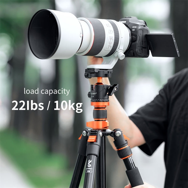 K&F CONCEPT KF31.023V3 360 องศาหมุนโลหะพาโนรามาขาตั้งกล้องหัวบอล 1/4 นิ้ว Quick Release Plate, KF31.023V3