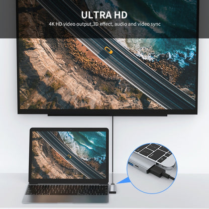 ENKAY Hat-Prince 5 in 2 Hub Type-C ถึง 4K HDMI / USB 3.0 Docking Station Adapter สำหรับ MacBook