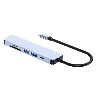 ENKAY Hat-Prince 6 in 1 Type-C Hub 4K HDMI Docking Station Adapter USB-C PD Quick Charge เครื่องอ่านการ์ด SD / TF, 6 in 1 Type-C