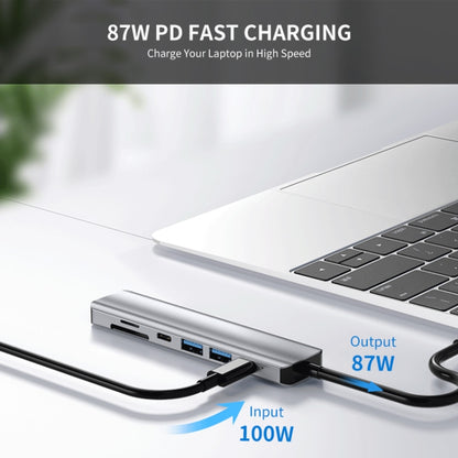 ENKAY Hat-Prince 7 in 1 Type-C ถึง 4K HDMI Docking Station Adapter PD Quick Charge Hub, Type-C to 4K HDMI