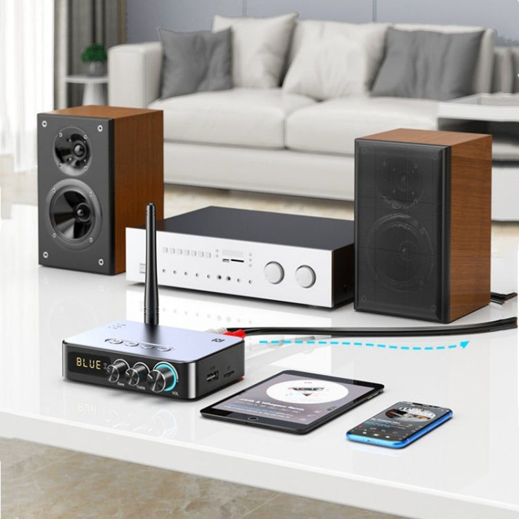 M9 บลูทูธ 5.1 เครื่องรับสัญญาณเพลงอะแดปเตอร์บลูทูธระยะไกลสำหรับ Home STEREO AV Receiver หรือเครื่องขยายเสียง, Bluetooth 5.1 Music Receiver