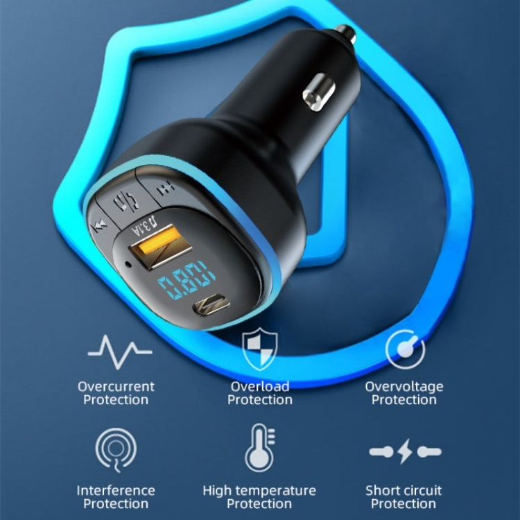 C33 ที่ชาร์จแบตในรถ Quick Charge Type C อะแดปเตอร์โทรศัพท์ชาร์จเร็ว, C33