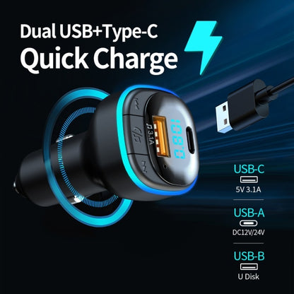 C33 ที่ชาร์จแบตในรถ Quick Charge Type C อะแดปเตอร์โทรศัพท์ชาร์จเร็ว, C33