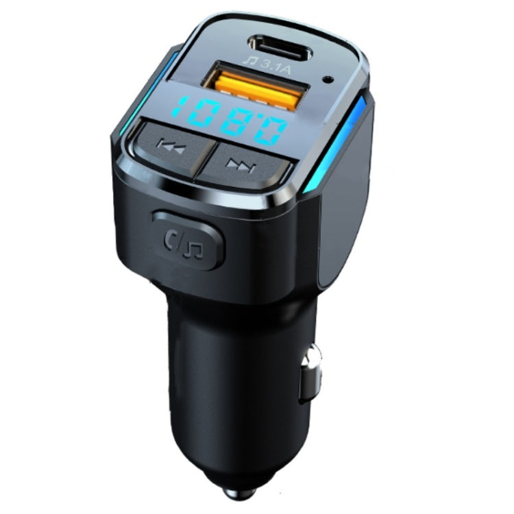 C34 รถบลูทูธ 5.0 Charger เครื่องส่งสัญญาณ FM ไฟแช็ก MP3 เครื่องเล่นเพลง, C34