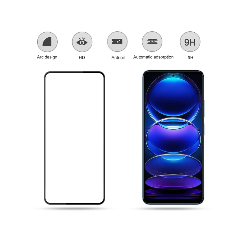 สำหรับ Xiaomi Redmi หมายเหตุ 12 Pro mocolo 2.5D เต็มกาวกระจกนิรภัยฟิล์มแบบเต็ม, For Xiaomi Redmi Note 12 Pr
