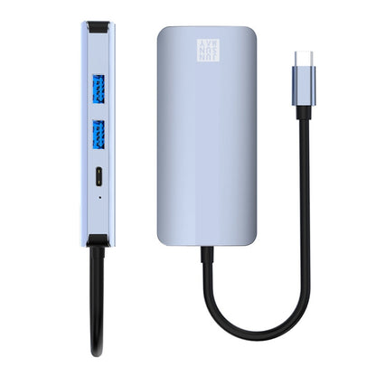 JUNSUNMAY 7 in 1 Type-C ถึง 4K HDMI + VGA + 3.5 มม. Audio Docking Station Adapter PD Quick Charge Hub, JSM-HUB016