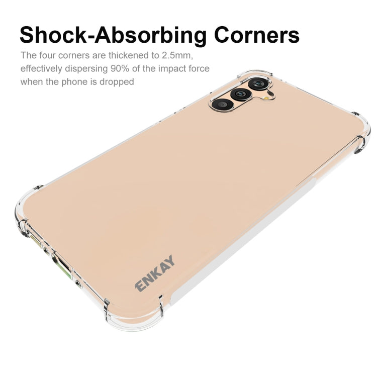 สำหรับ Samsung Galaxy A34 5G ENKAY Hat-Prince Clear TPU เคสกันกระแทกฝาครอบกันลื่นแบบนุ่ม, For Samsung Galaxy A34 5G