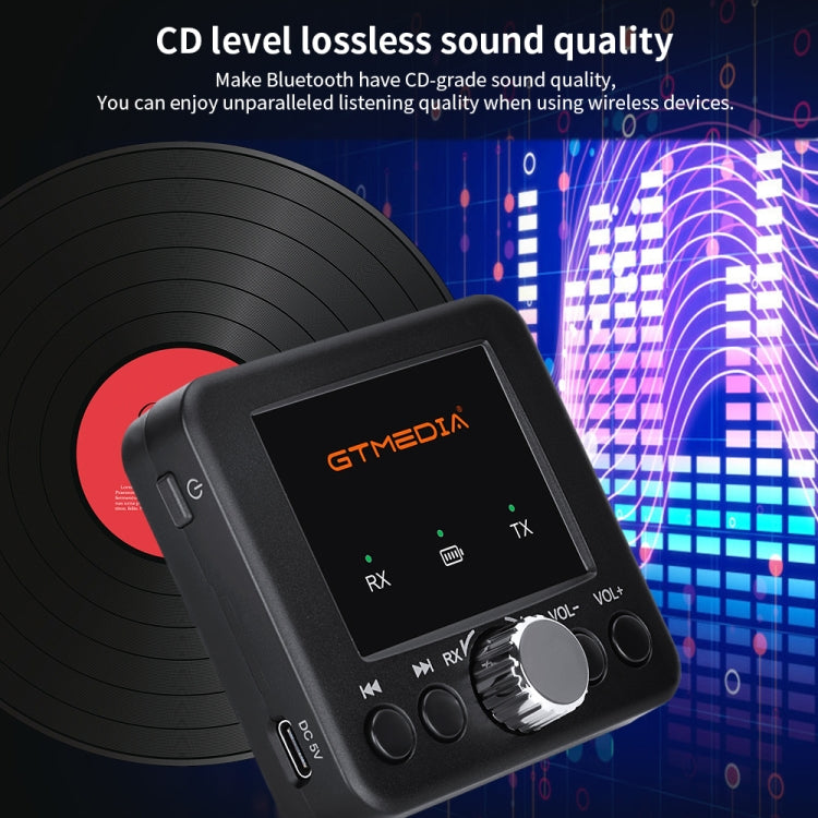 GTMEDIA RT05 Bluetooth 5.0 เครื่องรับและส่งสัญญาณเสียงอะแดปเตอร์ 2 ใน 1, RT05