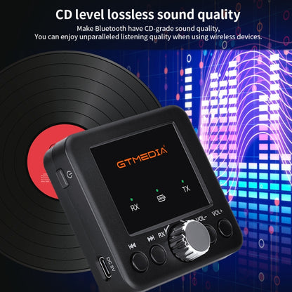 GTMEDIA RT05 Bluetooth 5.0 เครื่องรับและส่งสัญญาณเสียงอะแดปเตอร์ 2 ใน 1, RT05
