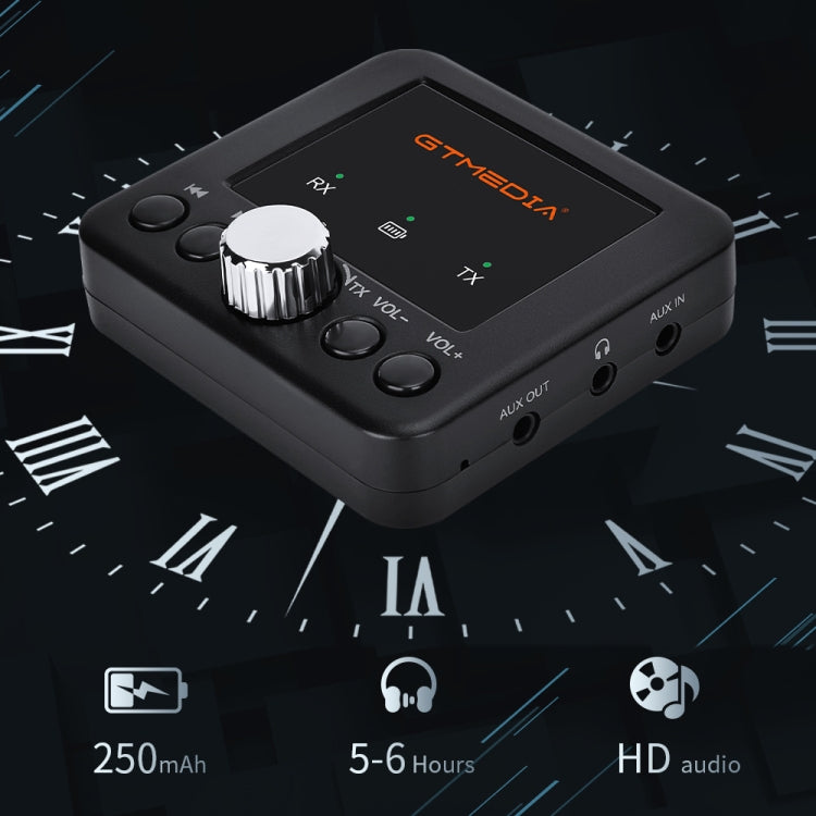 GTMEDIA RT05 Bluetooth 5.0 เครื่องรับและส่งสัญญาณเสียงอะแดปเตอร์ 2 ใน 1, RT05