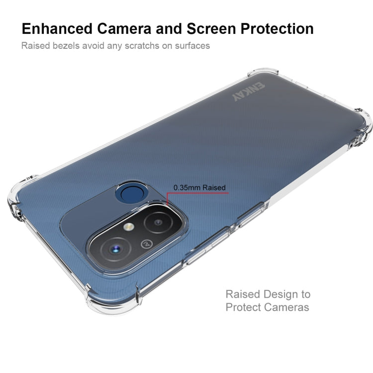 สำหรับ Redmi 12C 4G ENKAY Hat-Prince Clear TPU เคสโทรศัพท์กันกระแทก