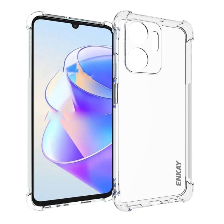 สำหรับเกียรติยศ X7A 4G Global ENKAY Hat-Prince Clear TPU เคสโทรศัพท์กันกระแทก