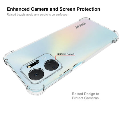 สำหรับเกียรติยศ X7A 4G Global ENKAY Hat-Prince Clear TPU เคสโทรศัพท์กันกระแทก