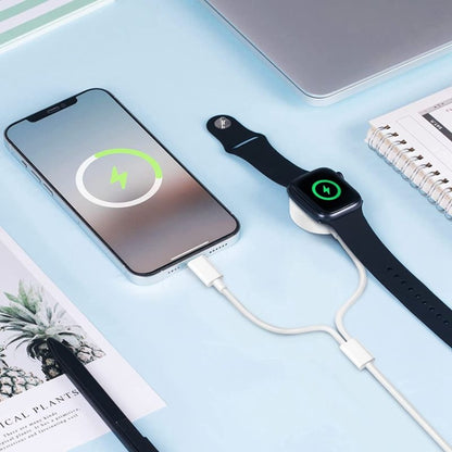 สำหรับ Apple Watch Series และ iPhone 2 in 1 สายชาร์จแม่เหล็ก USB 1.2 ม, DS-XB015