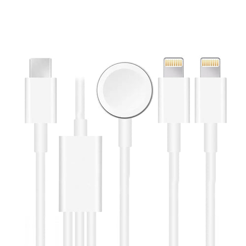 สำหรับ Apple Watch Series และ iPhone 3 in 1 Type-C สายชาร์จแม่เหล็ก 4 ฟุต/1.2 ม, DS-XB019