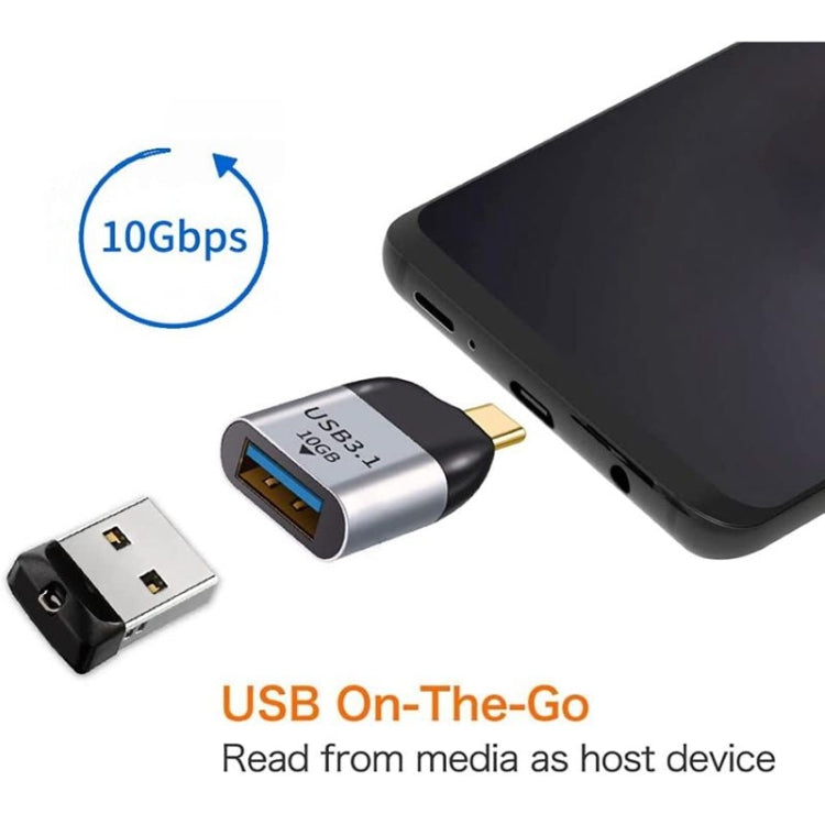 USB 3.0 ประเภท A หญิงถึง USB 3.1 ประเภท C โฮสต์ชาย OTG ข้อมูล 10Gbps Adapter สำหรับแล็ปท็อปและโทรศัพท์