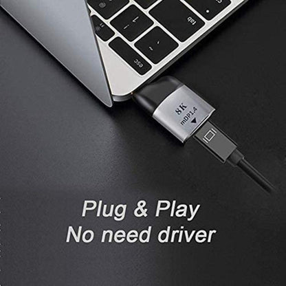 อะแดปเตอร์ USB C เป็น Mini DisplayPort 4K 60hz สำหรับแล็ปท็อปโทรศัพท์แท็บเล็ต