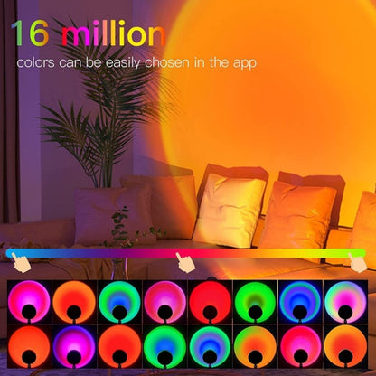 RLD-021 โปรเจคเตอร์ Rainbow Sunset LED USB Bluetooth Wifi RGB Night Light, RLD-021