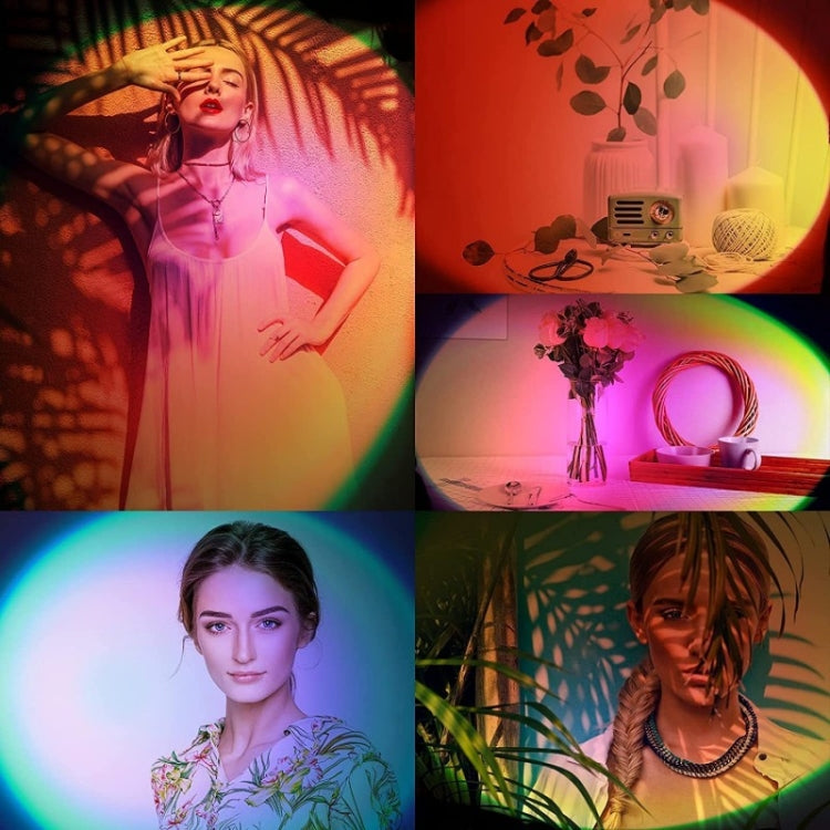 RLD-021 โปรเจคเตอร์ Rainbow Sunset LED USB Bluetooth Wifi RGB Night Light, RLD-021