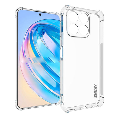 สำหรับเกียรติยศ X8A 4G Global ENKAY Hat-Prince Clear TPU เคสโทรศัพท์กันกระแทก, For Honor X8A 4G Global