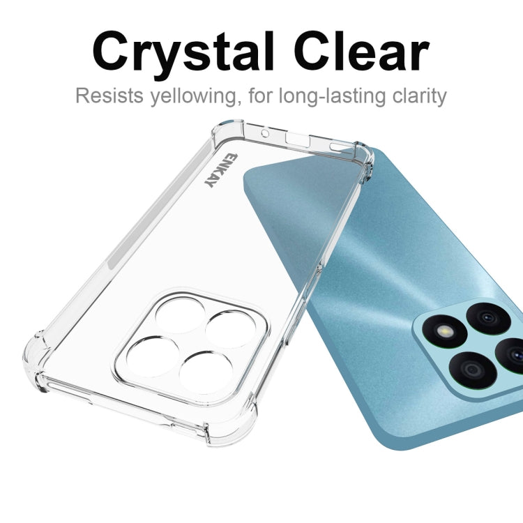 สำหรับเกียรติยศ X8A 4G Global ENKAY Hat-Prince Clear TPU เคสโทรศัพท์กันกระแทก, For Honor X8A 4G Global