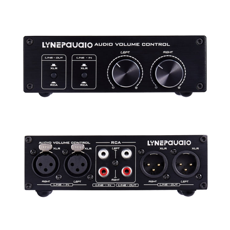 2 In และ 2 Out Switcher Volume Controller, สัญญาณ RCA เปลี่ยนเป็นสัญญาณสมดุล XLR และไม่จำเป็นต้องใช้แหล่งจ่ายไฟมีอินเทอร์เฟซ RCA และ XLR การปรับระดับเสียงช่อง L/R อิสระ ซึ่งเหมาะสำหรับอุปกรณ์ที่ต้องการปรับระดับเสียง