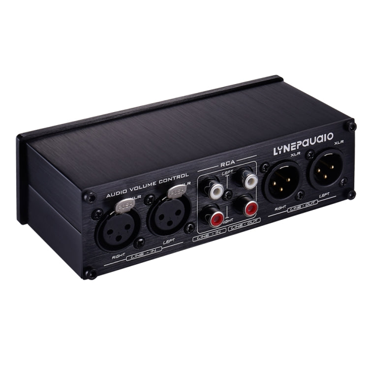 2 In และ 2 Out Switcher Volume Controller, สัญญาณ RCA เปลี่ยนเป็นสัญญาณสมดุล XLR และไม่จำเป็นต้องใช้แหล่งจ่ายไฟมีอินเทอร์เฟซ RCA และ XLR การปรับระดับเสียงช่อง L/R อิสระ ซึ่งเหมาะสำหรับอุปกรณ์ที่ต้องการปรับระดับเสียง