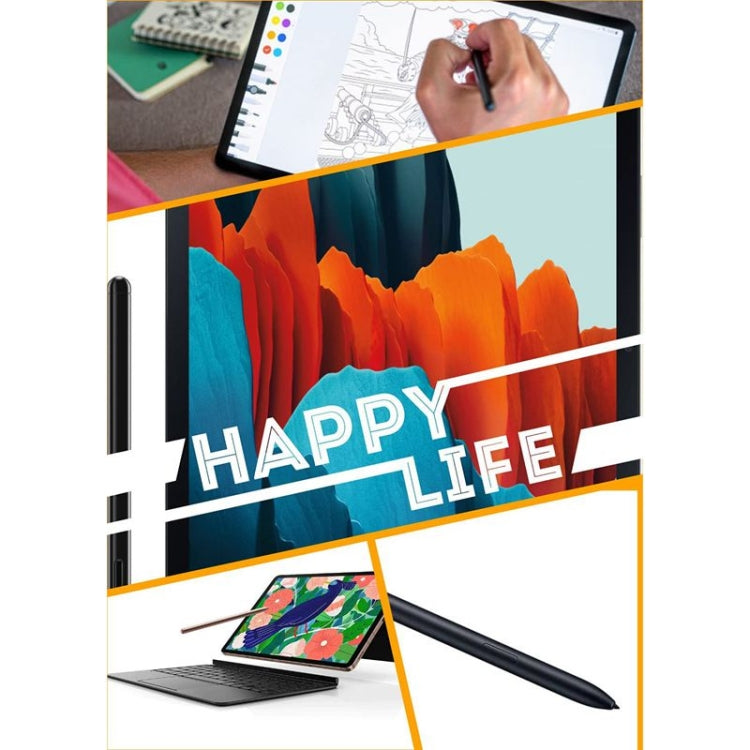 เปลี่ยนปากกา Stylus S แบบสัมผัสสำหรับ Samsung Galaxy Tab S7 SM-T870 T876B / Tab S7 + T970 SM-T976B / Tab S6 Lite (Mystic Black)