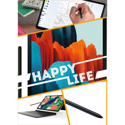 เปลี่ยนปากกา Stylus S แบบสัมผัสสำหรับ Samsung Galaxy Tab S7 SM-T870 T876B / Tab S7 + T970 SM-T976B / Tab S6 Lite (Mystic Black)