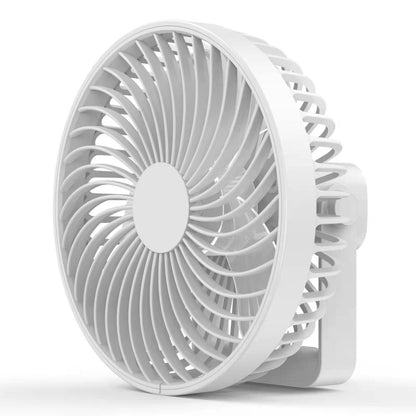มัลติฟังก์ชั่น LED แบบชาร์จไฟกลางแจ้งแบบพกพาเต็นท์แคมป์พัดลม, สีดำ, สีขาว