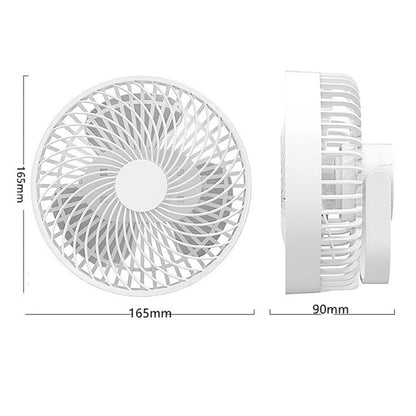 มัลติฟังก์ชั่น LED แบบชาร์จไฟกลางแจ้งแบบพกพาเต็นท์แคมป์พัดลม, สีดำ, สีขาว