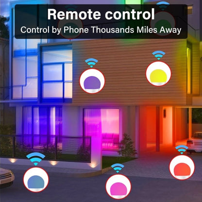 DP01 TUYA WiFi สมาร์ทหลอดไฟ 15W E26 E27 RGB + สีขาว + หลอดไฟ LED สีขาวอุ่น, 1PC