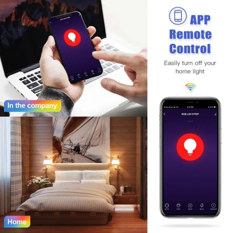 DP01 TUYA WiFi สมาร์ทหลอดไฟ 15W E26 E27 RGB + สีขาว + หลอดไฟ LED สีขาวอุ่น, 1PC