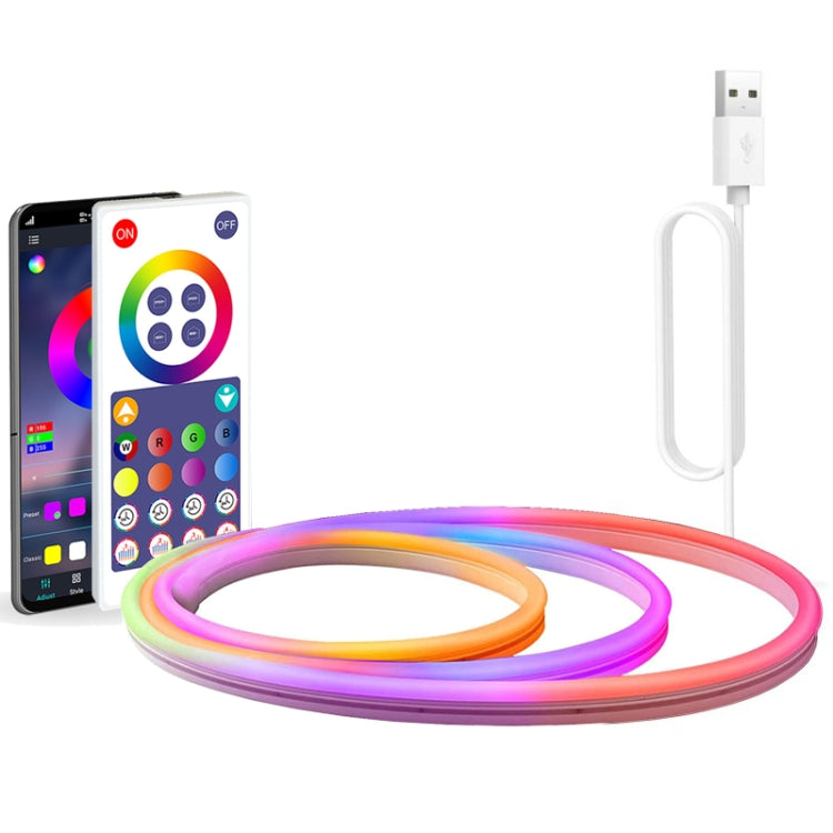 NH021 กันน้ำ 3 ม. TUYA WIFI Music Sync RGB Neon Rope Light, NH021