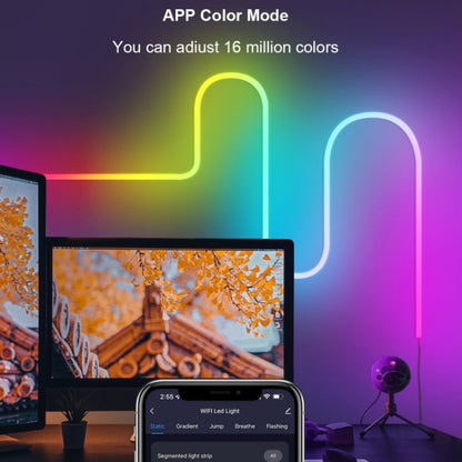 NH021 กันน้ำ 3 ม. TUYA WIFI Music Sync RGB Neon Rope Light, NH021