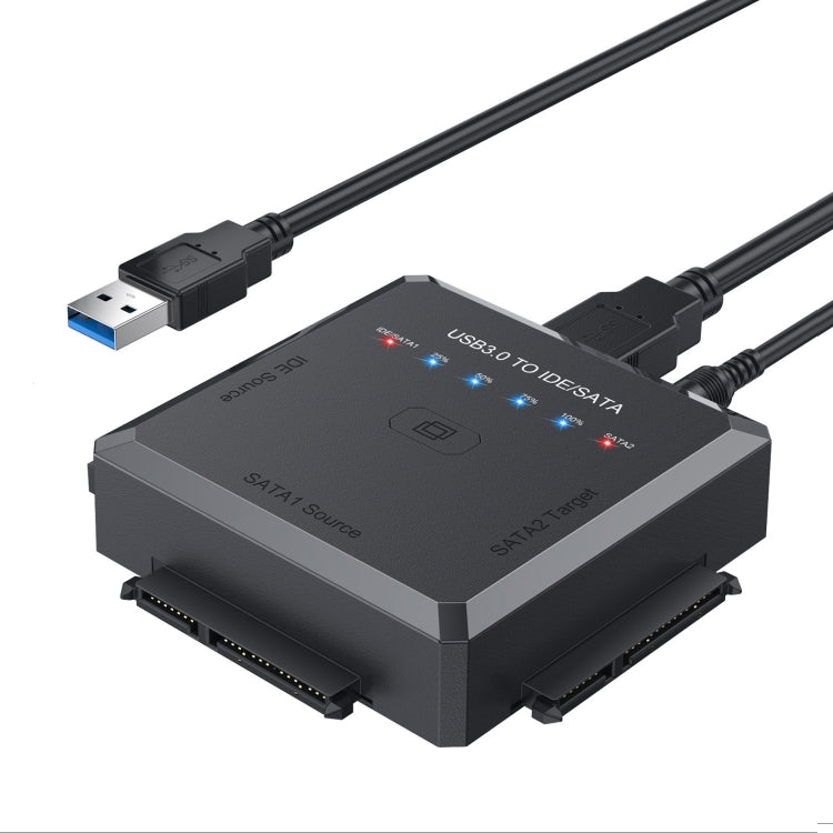ตัวแปลงอะแดปเตอร์ฮาร์ดไดรฟ์ USB3.0 เป็น SATA หรือ IDE พร้อมฟังก์ชันโคลน