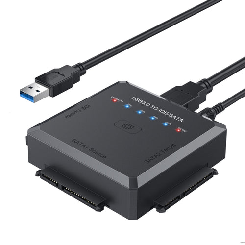 ตัวแปลงอะแดปเตอร์ฮาร์ดไดรฟ์ USB3.0 เป็น SATA หรือ IDE พร้อมฟังก์ชันโคลน