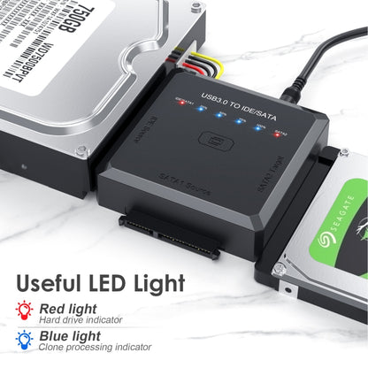 ตัวแปลงอะแดปเตอร์ฮาร์ดไดรฟ์ USB3.0 เป็น SATA หรือ IDE พร้อมฟังก์ชันโคลน