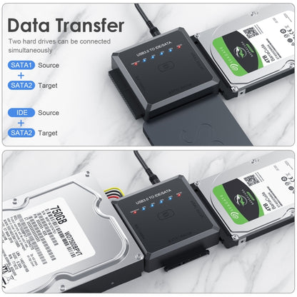 ตัวแปลงอะแดปเตอร์ฮาร์ดไดรฟ์ USB3.0 เป็น SATA หรือ IDE พร้อมฟังก์ชันโคลน