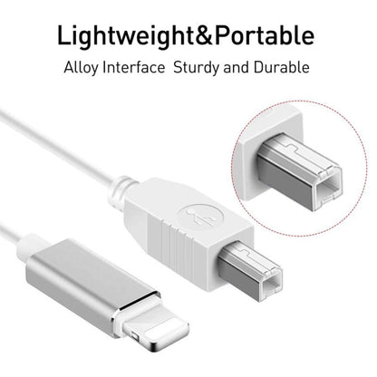 สาย MIDI ยาว 1 ม. 8 พินสำหรับ iPad / iPhone, 8 Pin