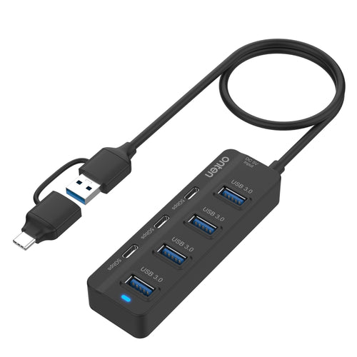 Onten UCA5306 7 in 2 USB3.0 + Type-C 7-Ports HUB Docking Station รองรับฟังก์ชั่น OTG, UCA5306