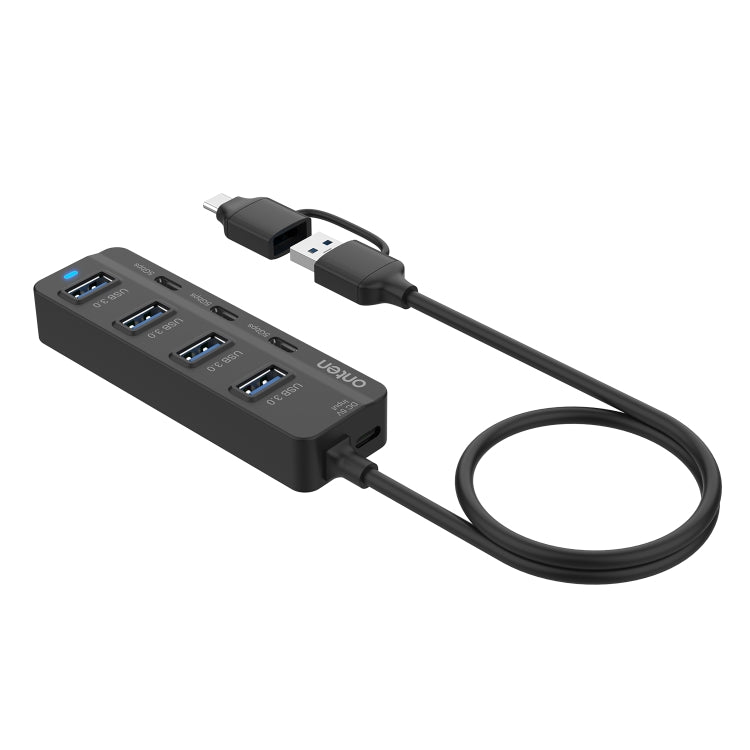 Onten UCA5306 7 in 2 USB3.0 + Type-C 7-Ports HUB Docking Station รองรับฟังก์ชั่น OTG, UCA5306