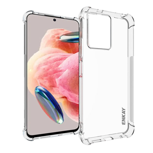 สำหรับ Xiaomi Redmi Note 12 4G Global ENKAY Clear TPU กันกระแทกเคสโทรศัพท์กันลื่น, For Xiaomi Redmi Note 12 4G Global