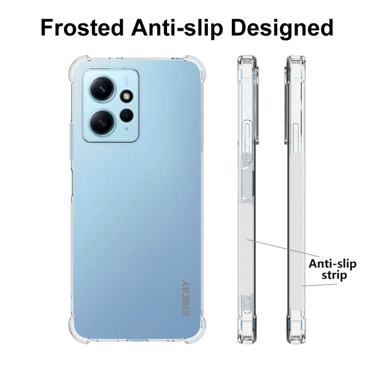 สำหรับ Xiaomi Redmi Note 12 4G Global ENKAY Clear TPU กันกระแทกเคสโทรศัพท์กันลื่น, For Xiaomi Redmi Note 12 4G Global