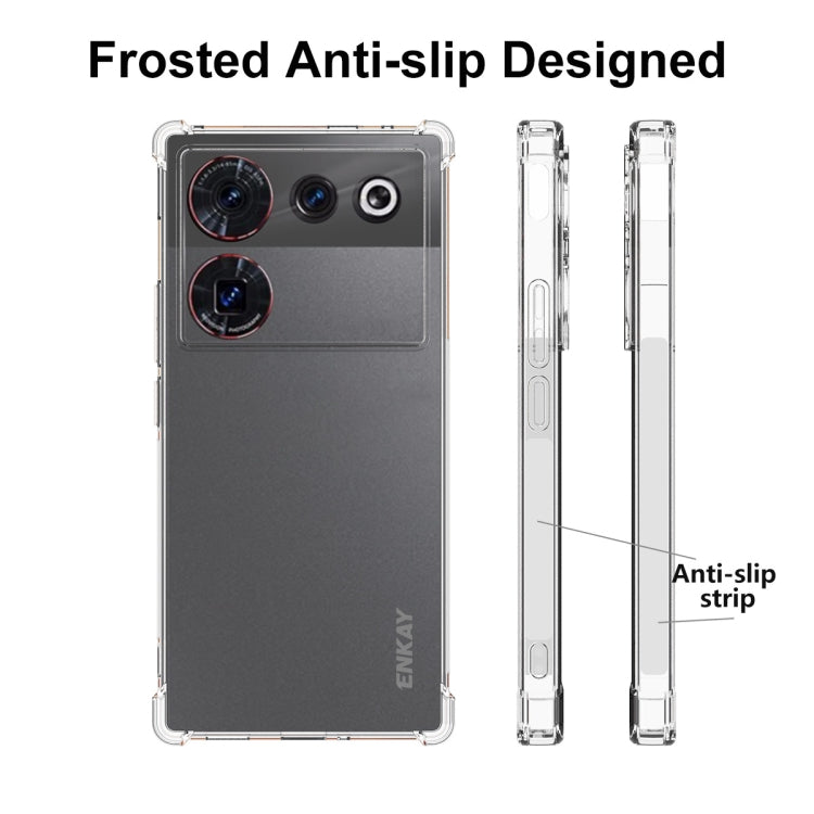 สำหรับ ZTE Nubia Z50 Ultra 5G ENKAY Clear TPU กันกระแทกเคสโทรศัพท์กันลื่น, For ZTE Nubia Z50 Ultra 5G