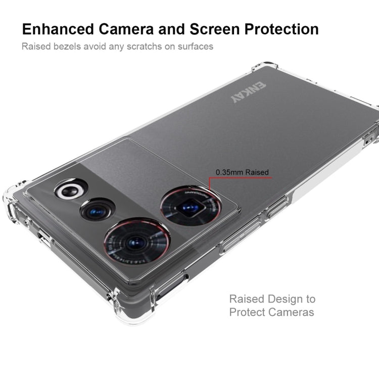 สำหรับ ZTE Nubia Z50 Ultra 5G ENKAY Clear TPU กันกระแทกเคสโทรศัพท์กันลื่น, For ZTE Nubia Z50 Ultra 5G