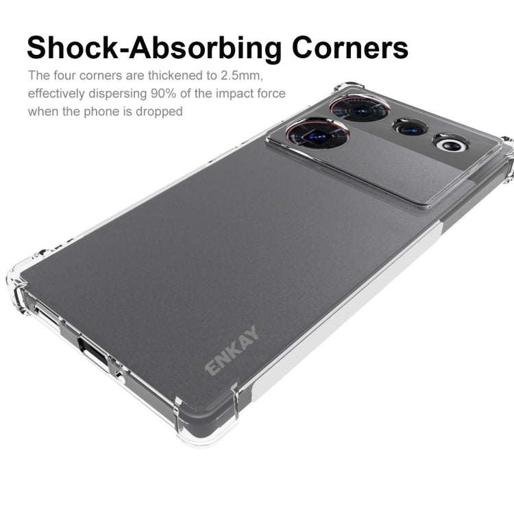 สำหรับ ZTE Nubia Z50 Ultra 5G ENKAY Clear TPU กันกระแทกเคสโทรศัพท์กันลื่น, For ZTE Nubia Z50 Ultra 5G