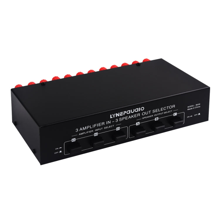 3 อินพุต 3 เอาต์พุตเพาเวอร์แอมป์และสวิตช์ลำโพง Speaker Switch Splitter Comparator, B036