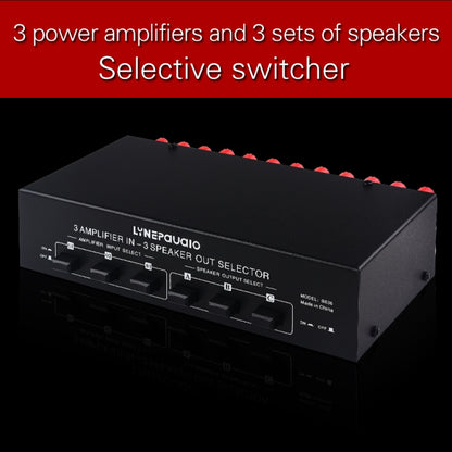 3 อินพุต 3 เอาต์พุตเพาเวอร์แอมป์และสวิตช์ลำโพง Speaker Switch Splitter Comparator, B036